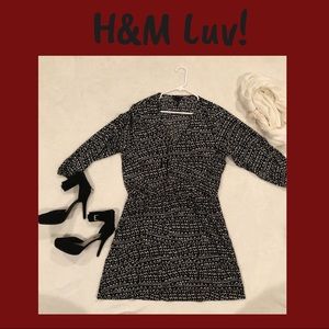 H&M Black and White Dress